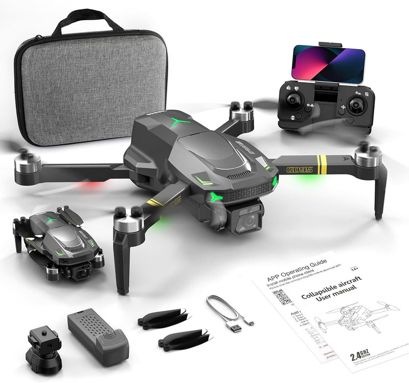 Playtastic GD95 Drone With Directions 360 Degree Obstacle Avoidance & Screen Camera Drone