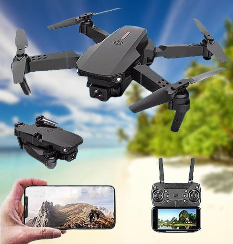 Jay E88 Remote Control Kids Toys FPV Profesional Beginner Dual HD 4K Video Camera1 Drone