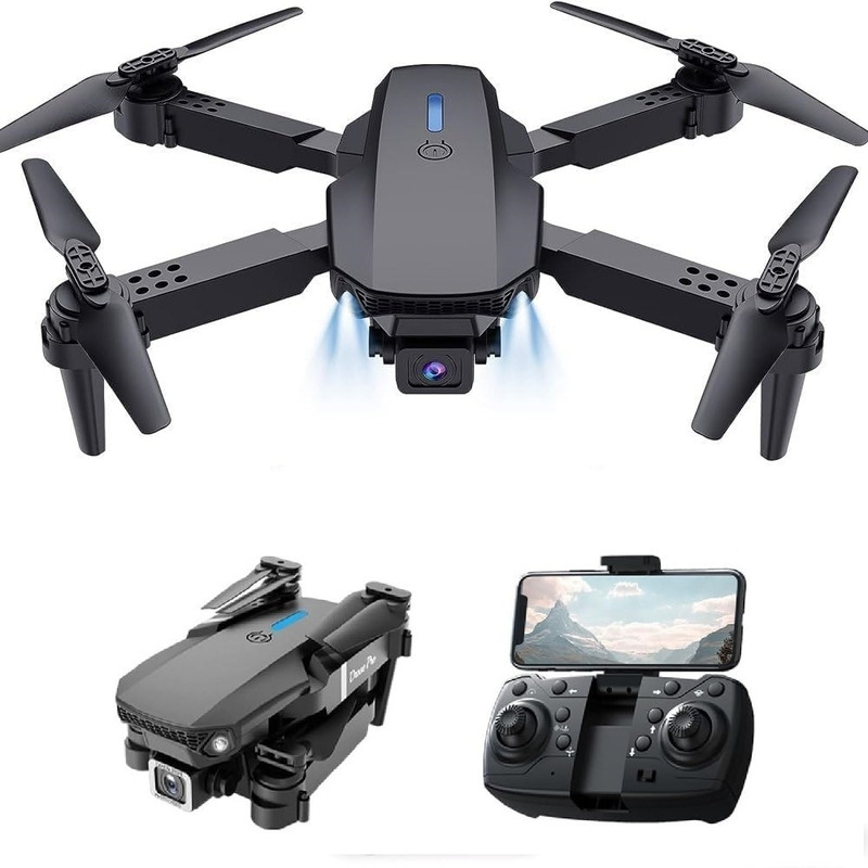 widria E88 Pro 4K Camera Drone with WiFi FPV, Brushless Motor, and Foldable Design Drone
