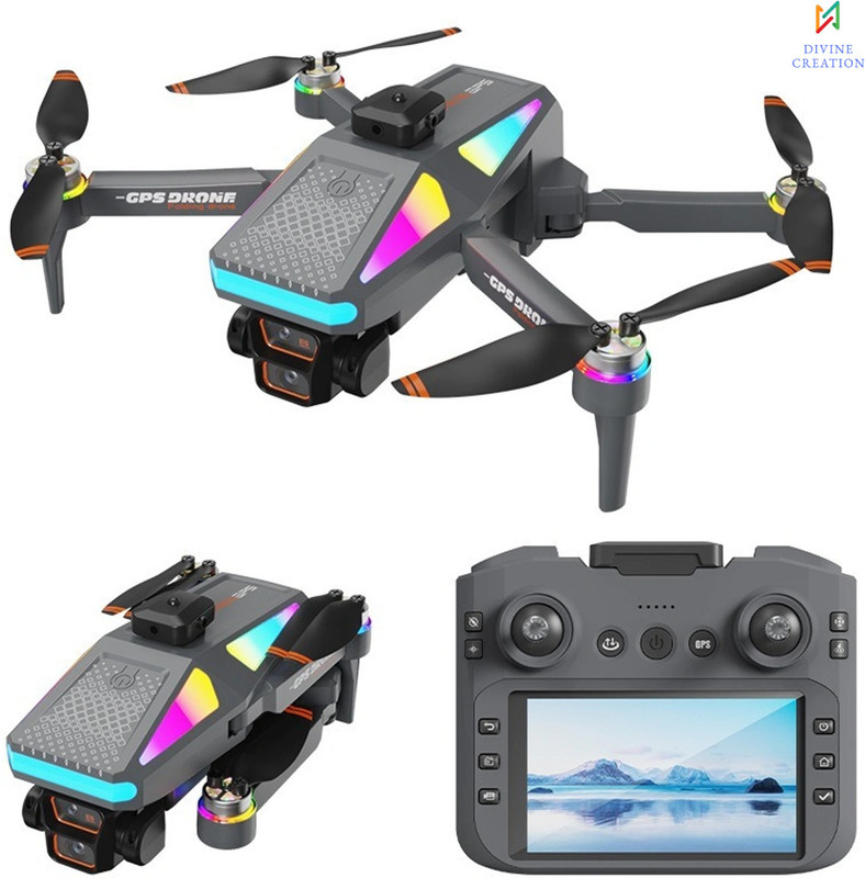 Divine creation S5P Foldable 4K Aerial Drone with Smart Flight Modes Long Flight Time D231 Drone