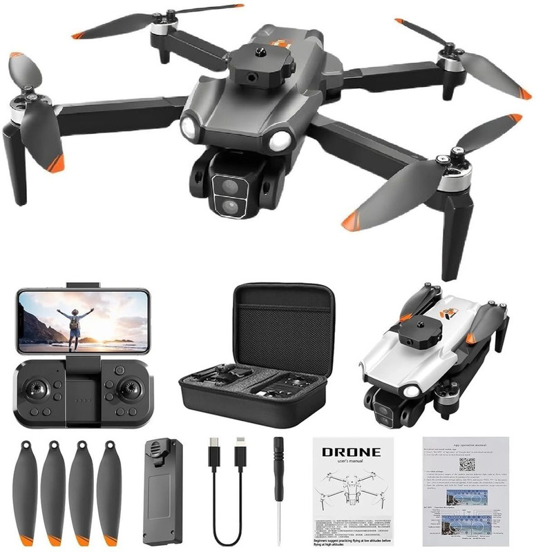 Harinder 4K Dual Camera Drone with Obstacle Avoidance Brushless Motor WiFi FPV Gesture Drone