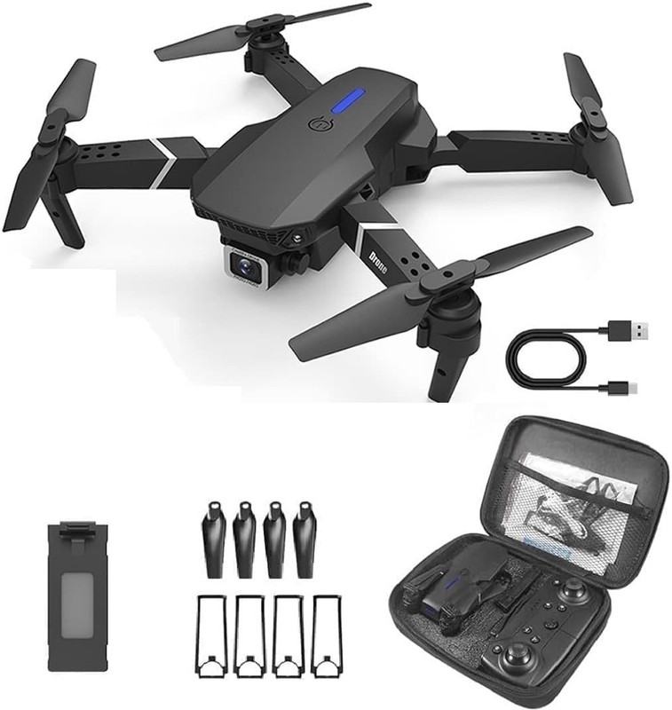 DRwilla Drone with 4k Camera Foldable 1080P HD with FPV Live Video, Gestures Selfie Drone