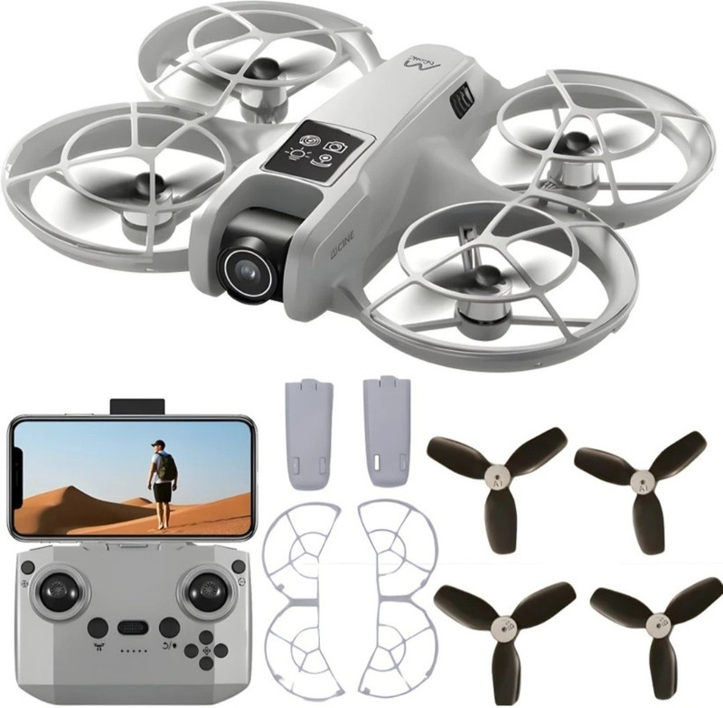 MAYURI CREATIONS Professional WiFi Dual Camera Drone Obstacle Avoidance & Brushless Motor White Drone
