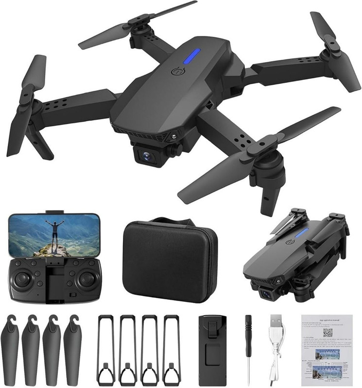 Antman Orignal E88 Pro Drone With HD 4K Dual Camera Height Hold RC Foldable Drone Drone