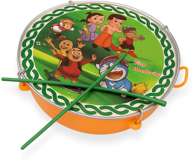 Rattan Traders tasha drum toy,kids drum,drum set toy(with(2sticks)CLR. as per stock availablity Acoustic 1 Drum Kit Set(Kids)