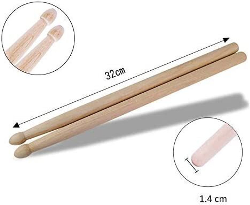 Mayur Musical Side Drum Dhol Sticks Set Pack of 2 Acoustic 2 Drum Kit Set(Professional)