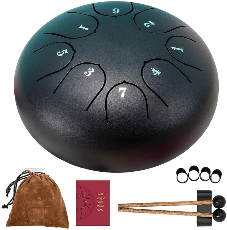 japesh Steel Tongue Drum Acoustic 1 Drum Kit Set(Professional)