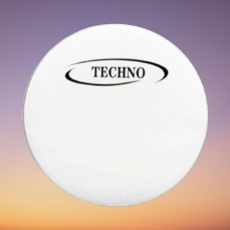 TECHNO 10 Inch Drum Skin Drum Head High-Quality Synthetic Material Clear Powerful Drum Ring