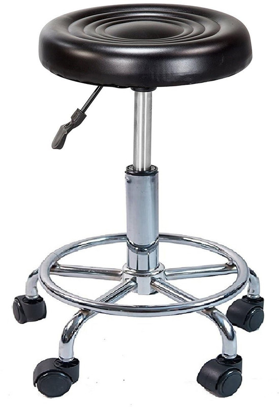 TECHNO Adjustable Steel Drum Throne – PU Leather Seat with Sponge Cushion Round Top Drum Throne