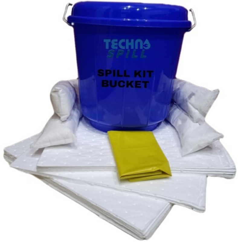 TECHNOSPILL Dry Chemical Refill Kit(TECHNOSPILL Oil Only Absorbent Yellow Bucekt Spill Kit 20 LTR)