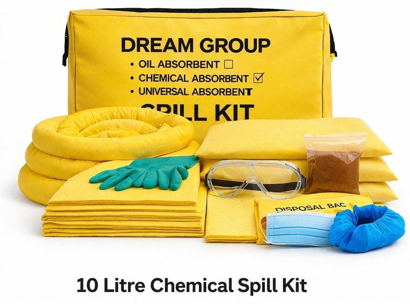 Dream Group of Industries Dry Chemical Refill Kit(CHEMICAL SPILL KIT 10 LITRE)
