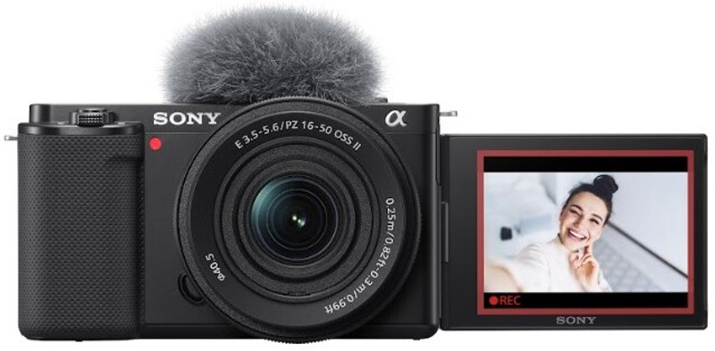 SONY ZV-E10K/BQ IN5 Mirrorless Camera Body with SELP16502 mm Lens(Black)