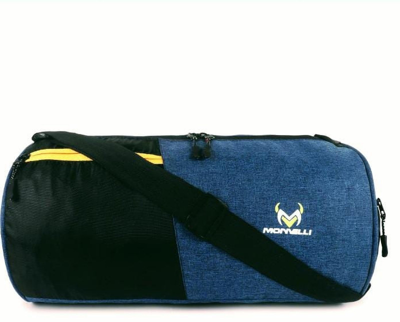 MONVELLI BLUE_BLACK_ULTRA_SMART_GYM_BAG Gym Duffel Bag
