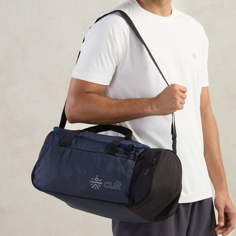 Cult 20 Foldable Litre Gym/Duffle Bag with Side Pocket & Shoulder Strap Neon(Blue, Kit Bag)