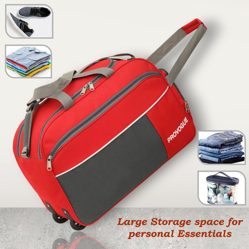 METRONAUT (Expandable) "70L Strolley Duffel Bag - MTN Travel bags Waterproof - Large Capacity (GREY )" Duffel With Wheels (Strolley)