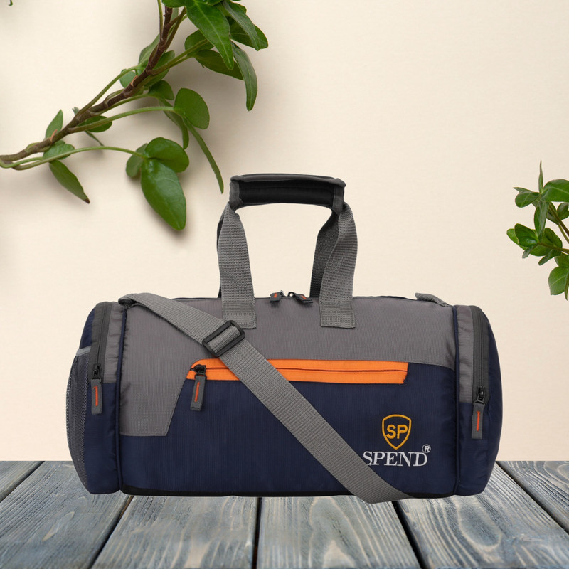 SPEND (Expandable) 35 L Gym Duffel Bag - Trendy Men & Women Sport Gym Bag Duffel Bag - Blue Gym Duffel Bag