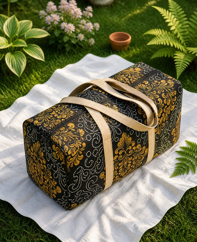 Saaenter Stylish Printed 60 Ltr Travel Duffel Bag for Men & Women Large Capacity Duffel Without Wheels