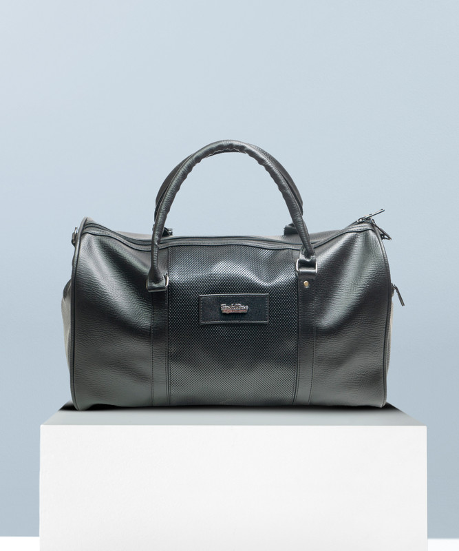 GOLDLINE Vegan Leather Stylish & Spacious Travel Bag/Leather Duffle Bag for Men and Women Duffel Without Wheels
