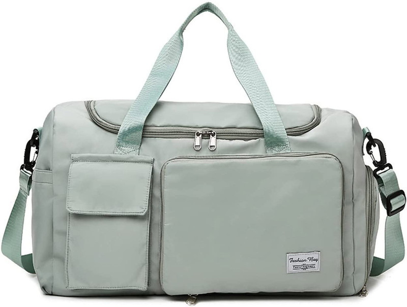 meishidi Nylon 27 L Gym Duffle Bag For Men & Women(Green, 50 x 20 x 28 cm) Gym Duffel Bag