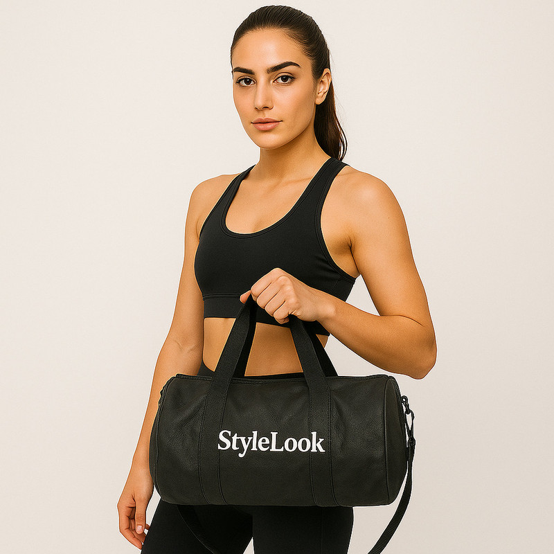 MayFay Style Look Gym Duffel Bag | Waterproof Faux Leather Travel & Fitness Bag Gym Duffel Bag
