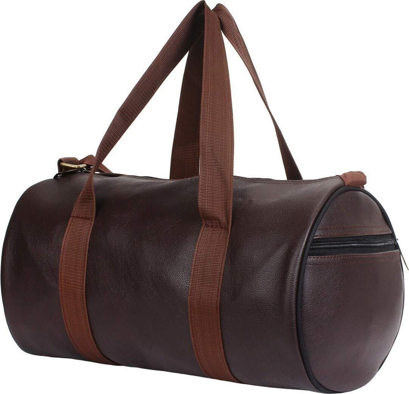 BoldFire (Expandable) Gym Duffel Bag - MEN -WOMEN GYM BEG - Brown Gym Duffel Bag