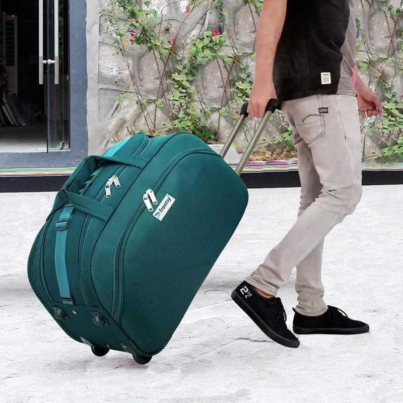 FLEXY (Expandable) 24 inch Travel Duffle Trolley Bag Luggage Cabin Waterproof Duffel With Wheels (Strolley)