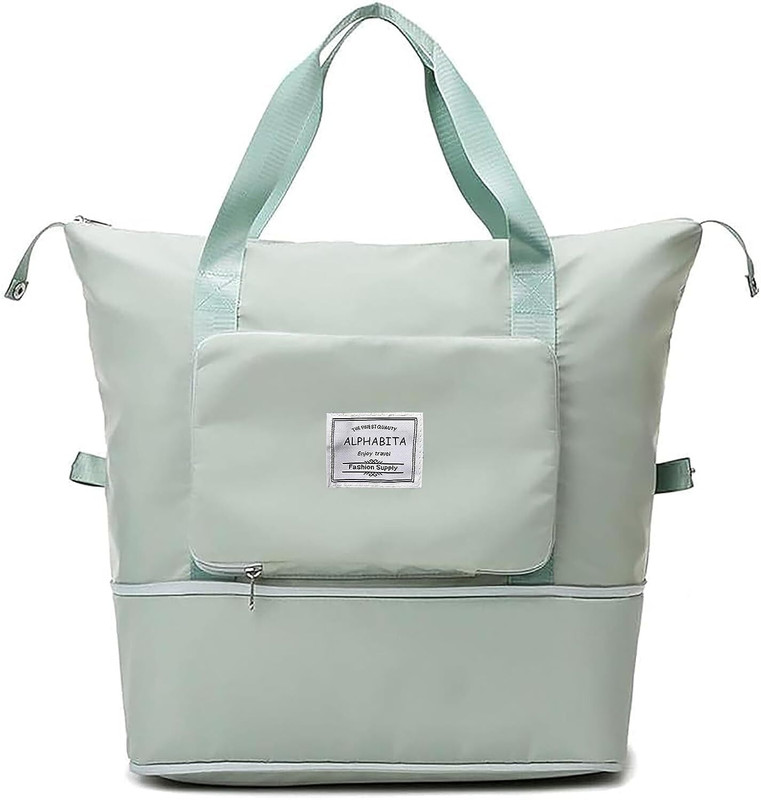 Kardiff (Expandable) Foldable Duffle Bag for Travelling green Gym Duffel Bag
