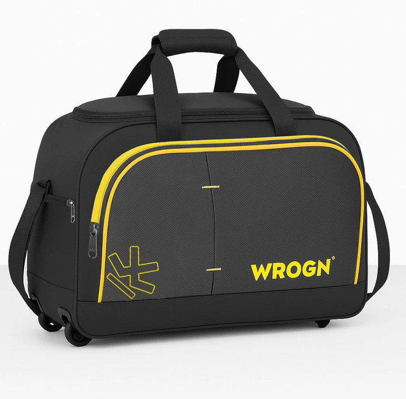 WROGN Duffel Bag-Stylish LightWeight Small Travel Duffel Bag Quality Tested Luggage Duffel With Wheels (Strolley)