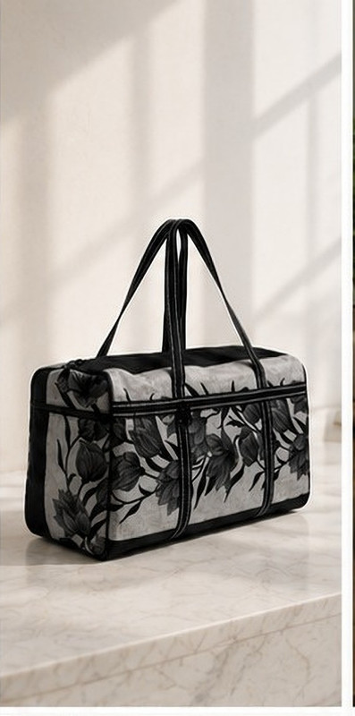 Aradhyaenter Designer Floral Multiuse Storage Tote Bag Duffel Without Wheels