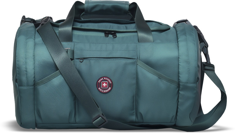 SWISS MILITARY FITPRO Travel / Gym Duffle with Separate Shoes Compartment Inside Mesh Pocket Gym Duffel Bag