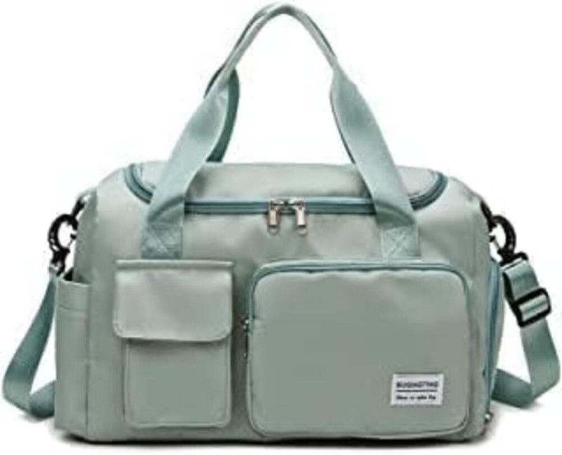 kidsmuch Gym Bag Womens Mens with Shoes Compartment and Wet Pocket,Travel Duffel Bag Gym Duffel Bag