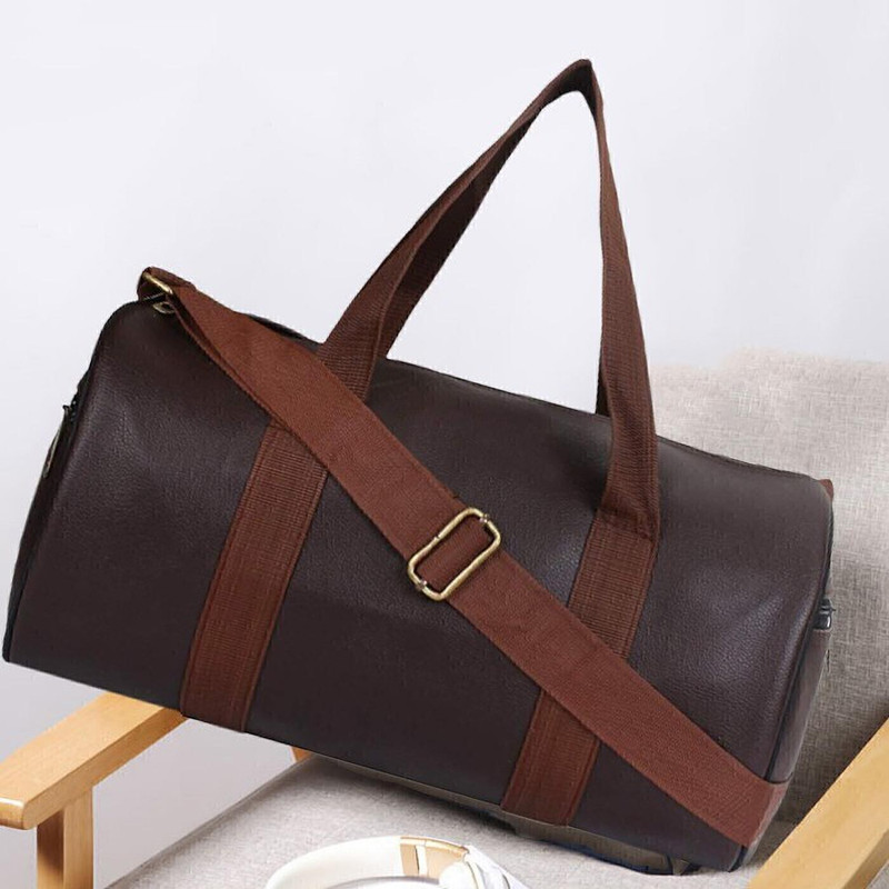 COOL INDIANS Brown Men & Women Trendy Black Sports Duffle Gym Bag, Shoulder Bag Gym Duffel Bag