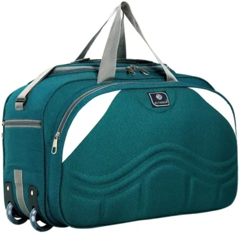 An fashion proprietor Pk pom to purple check Duffel Without Wheels