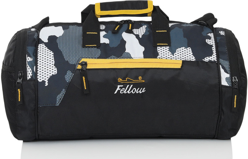 wildsy (Expandable) Gym Duffel Bag - Gym bag duffel bag travel bag - Black, Grey Gym Duffel Bag