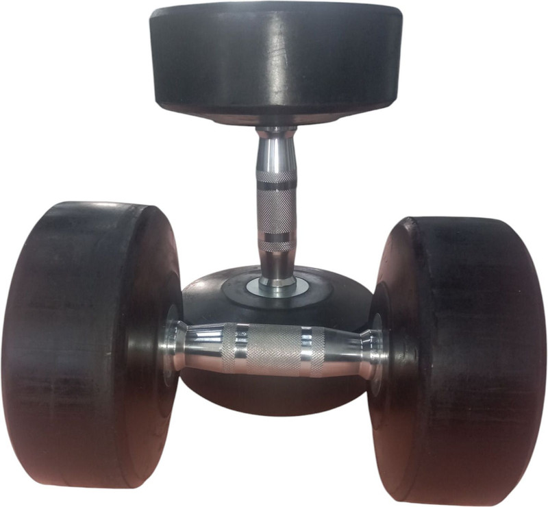 STAYSTRONG 10 Kg Pair of Rubber Coated Bouncer Full Body Workout |Set of 2 Fixed Weight Dumbbell(20 kg)