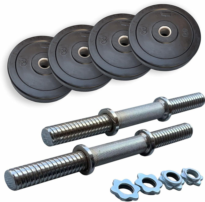 YMD Home Gym Set, Dumbbell Set, Rubber Dumbbell Plates, 2.5KGX4 Adjustable Dumbbell(10 kg)