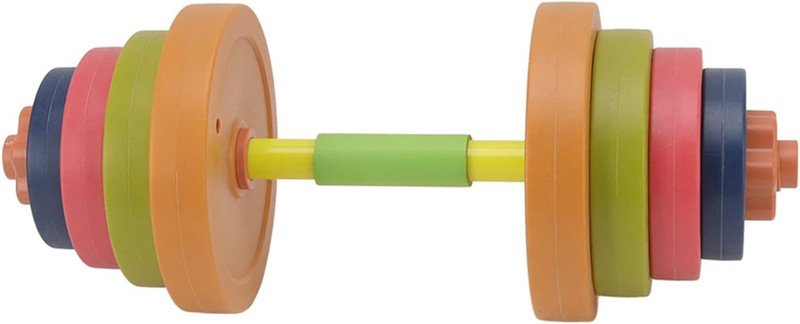 IRIS Barbell Toy, Plastic Adjustable Non Slip Foam Handle Fill Sand and Water Adjustable Dumbbell(0.4 kg)