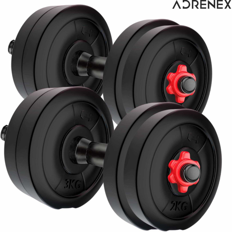 Adrenex by Flipkart 8kg PVC Home Gym Combo, Adjustable Dumbbell(8 kg)