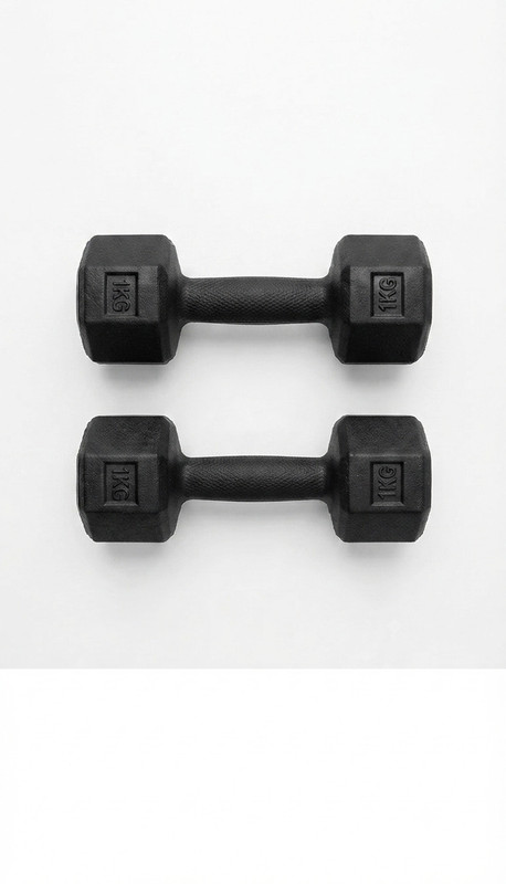 Sudesh sports Dumbbell Set Weightlifting Fixed Weight Dumbbell(1 kg)