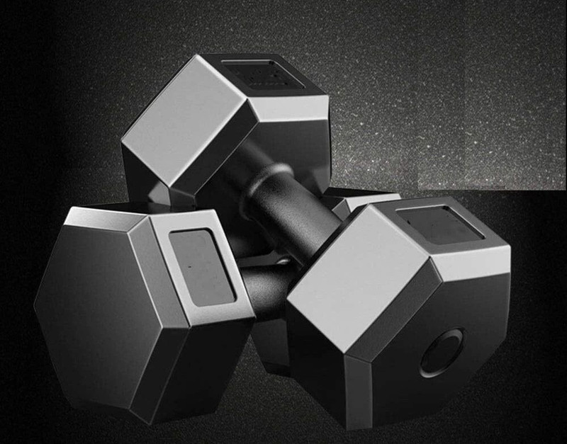 KSP Elite PVC Dumbbell Set 5KG X 2 PCS, 1 Pair Dumbbells, Hex Dumbbells, Super Quality Fixed Weight Dumbbell(5 kg)