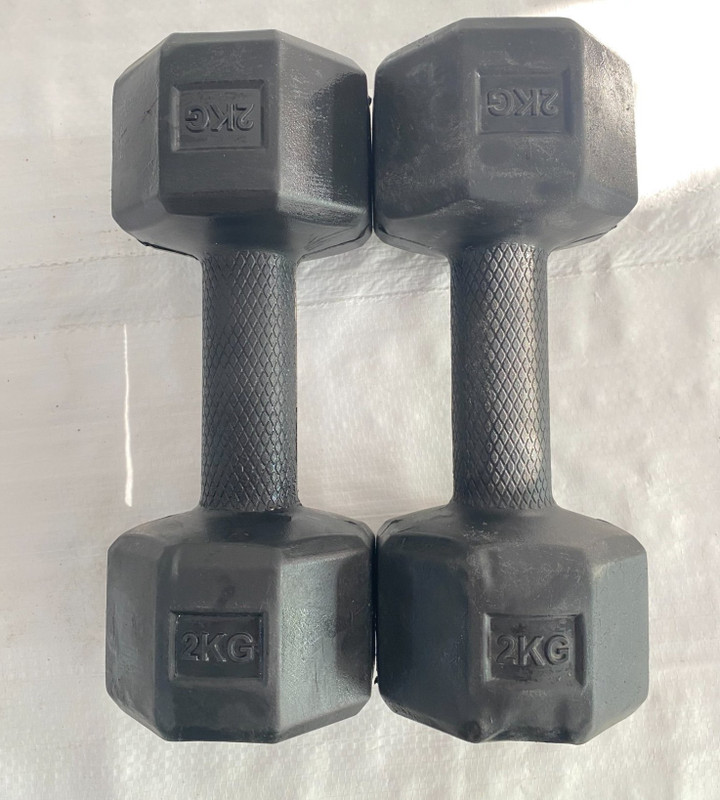 Up Growth 2kg*2=4 kg DUMBBELL Fixed Weight Dumbbell(4 kg)