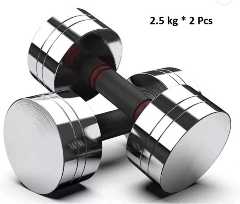 MagFit Steel Dumbbell Set 2KG X 2 PCS, 1 Pair Dumbbells Steel Dumbbells Fixed Weight Dumbbell(4 kg)