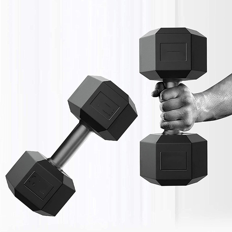 FitFreaks KSP LITE PVC , 1 Pair, Hex , Home Gym 5KGS X 2PCS Fixed Weight Dumbbell(5 kg)