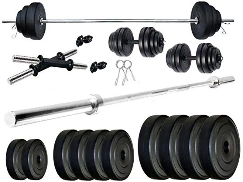 SHIVAM SPORTS 12 KG PVC 3FT ROD Adjustable Dumbbell(12 kg)