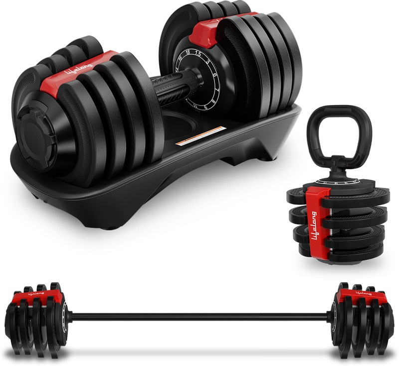 Lifelong Adjustable Dumbbells| Home Gym Equipment for Fitness | Gym Dumbbells Adjustable Dumbbell(5 kg)