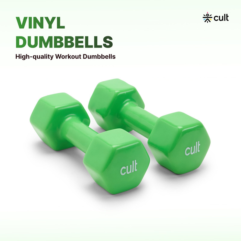 Cult Neoprene Dumbbell 3KGx2 For Home Gym Workout For Men &Women (Pack of 2) Fixed Weight Dumbbell(6 kg)
