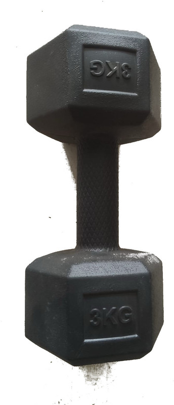 Sudesh sports Dumbbells set black for weightlifting & home gym Fixed Weight Dumbbell(1 kg)