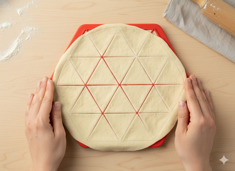 takshvi Hot Manual Dough Press(Red Samosa Maker)