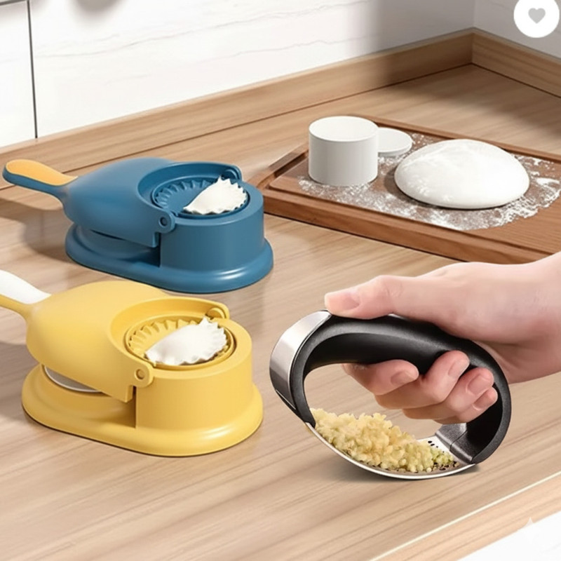 SIDGO Dumpling Press(Plastic, Steel Multicolor)