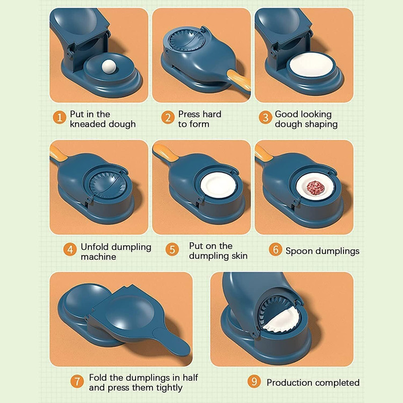 RAY OF KHODIYAR Dumpling Press(Plastic Momos Maker Tools, Momo Maker Machine, Dumpling Sheets, Gujiya & Karanji Moulds)